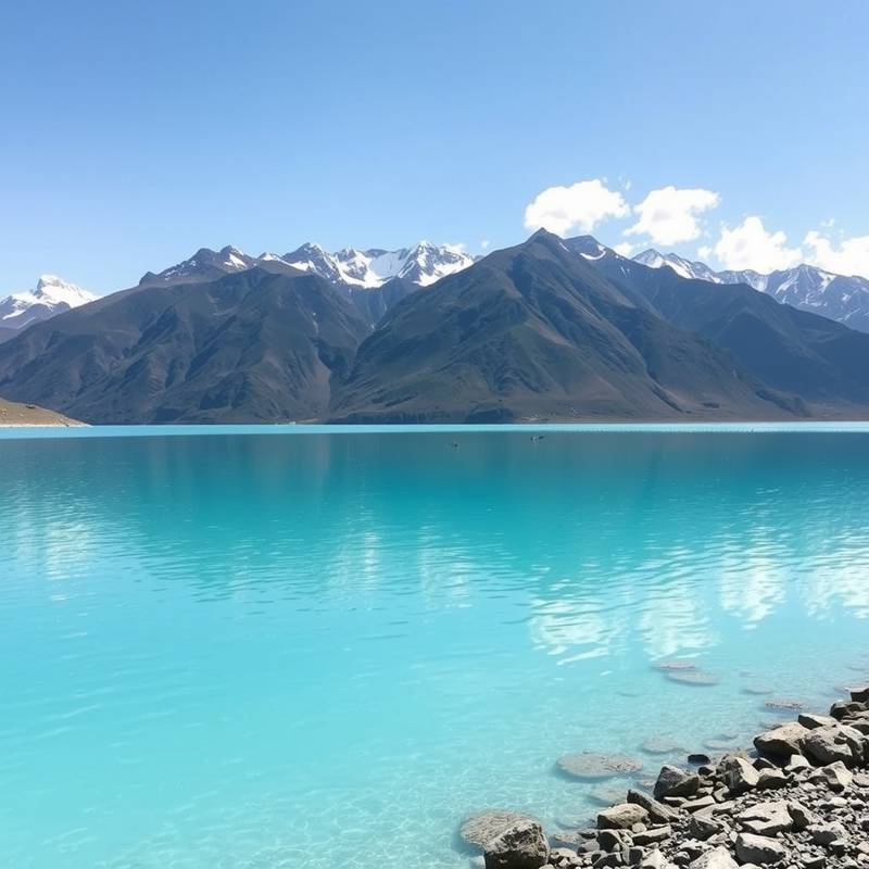 Laguna turquesa en Huaraz